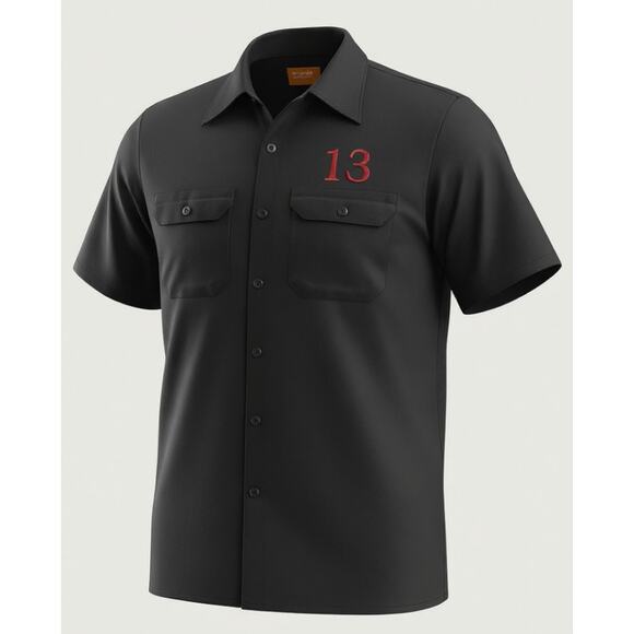 Vintage Style Custom Red Kap Mechanic Shirt | Lucky 13 | Men's XL - Picture 1 of 4